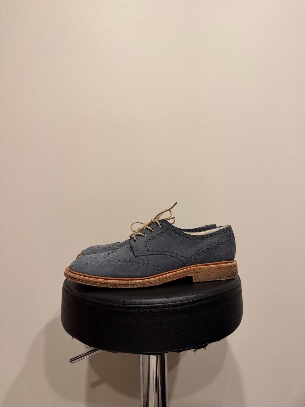 Peal & Co Brooks Brothers Suede Wingtip Shoes